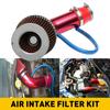 76mm Auto Upravený Zimný Hríbový Hlava Vzduchový Filter Nasávacie Potrubie Filter Vysoký Prietok Vysoký Filter Studeného Vzduchu Hliníková Rúrka Kit