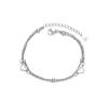 Spring Dawn Double Layer Heart Bracelet - Fashionable Bean Round Bead Design for Women