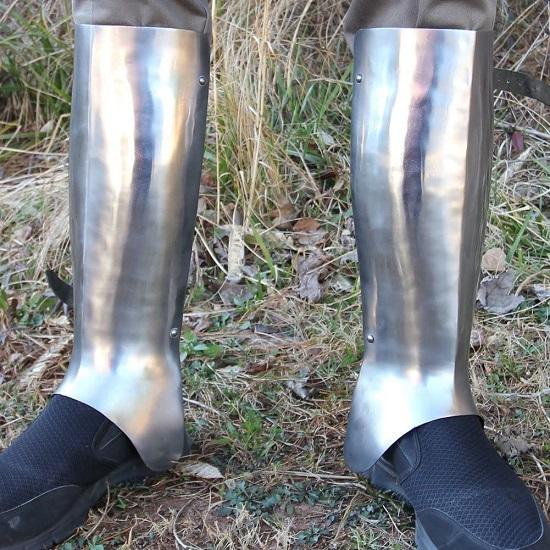 Antik Yunan Hoplit Bacak Zırhı Koruyucu Orta Çağ Fonksiyonel Bacak Zırhı Cadılar Bayramı 18g