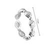 PONYKISS  Sterling Silver Cute Shell Opening Rings for Women Animal Fine  Minimalist Personality Accessories in Summer