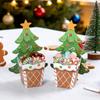 10PCS Cartoon Santa Xmas Tree Christmas Gift Boxes Party Decorative Boxes  Merry Christmas