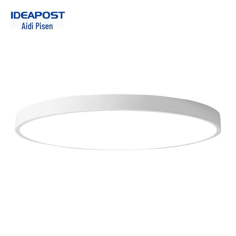 IDEAPOST Modern LED Ceiling Light for Office & Studio Round White 50cm 36W