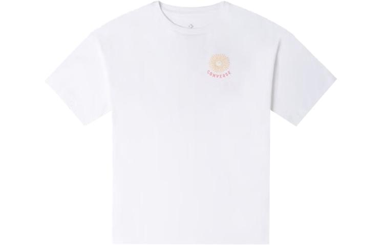 Converse Grow Together Drop Shoulder Sleeve T Shirt Women's White 10025447-A03