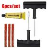 Car Tyre Tool Puncture Studding Plug Set Motorcycle Truck Vacuum Tire Repair Tool Kit with Rubber Strips Tubeless Repair Worldmu