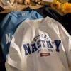 Heavy Cotton American Short-Sleeved Men'S Summer Retro Clothes Trendy Top Loose Trendy Men'S T-Shirt