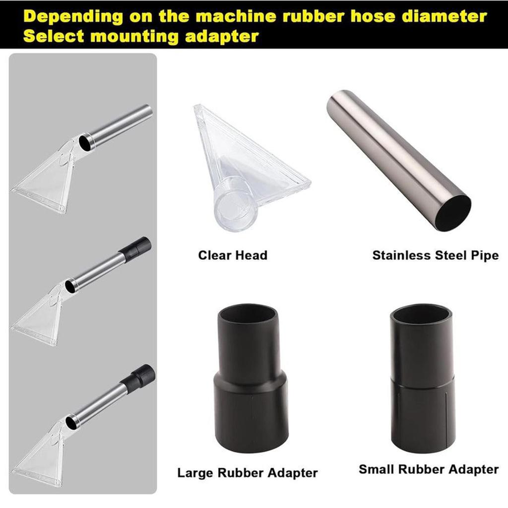 Carpet Extractor Attachment Car Detailing Attachments Wet Dry Transparent Multi Purpose Cleaner Extraction Heavy Duty Upholstery