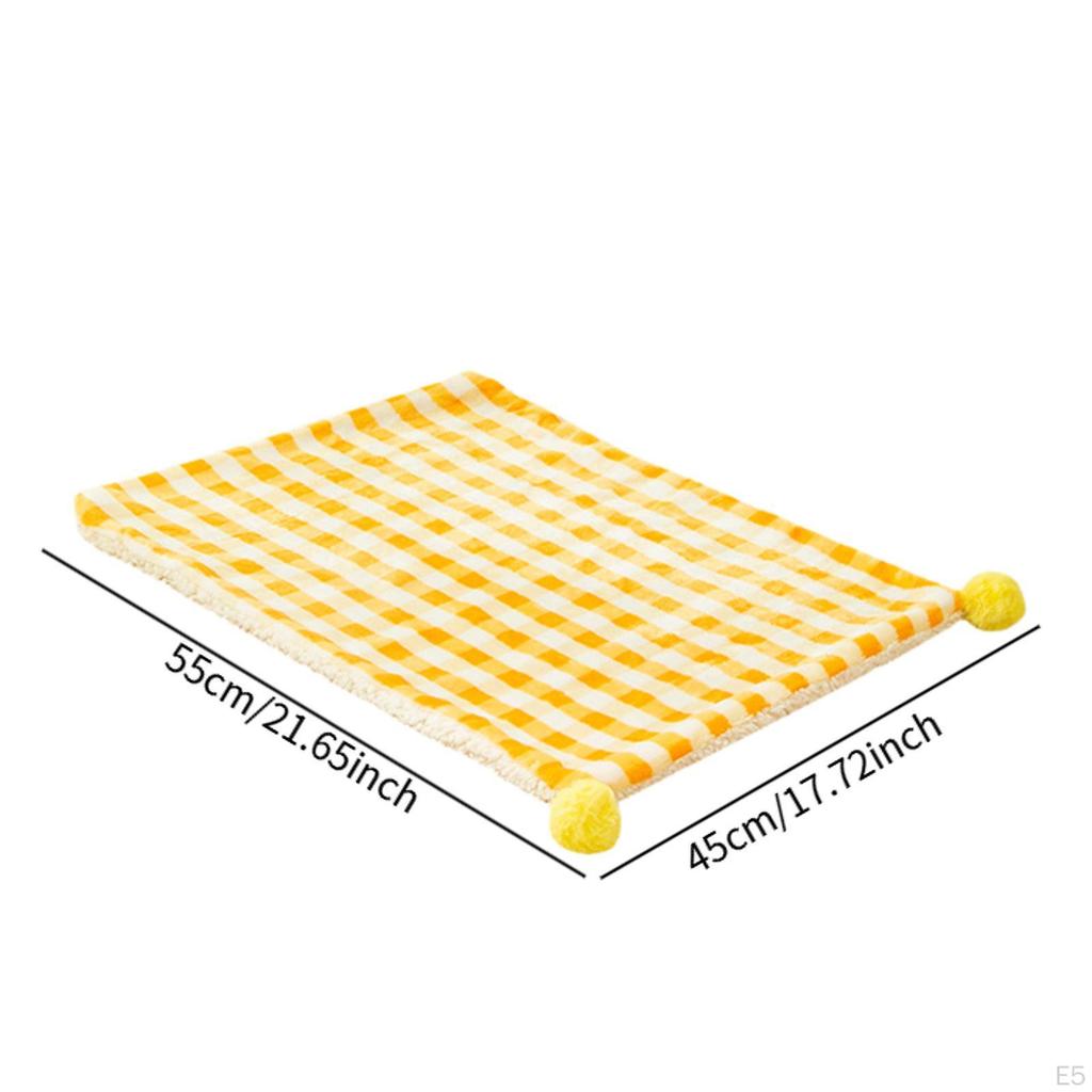 Fleece Cat And Dog Bed Mat, Washable Kennel Pad for Pets