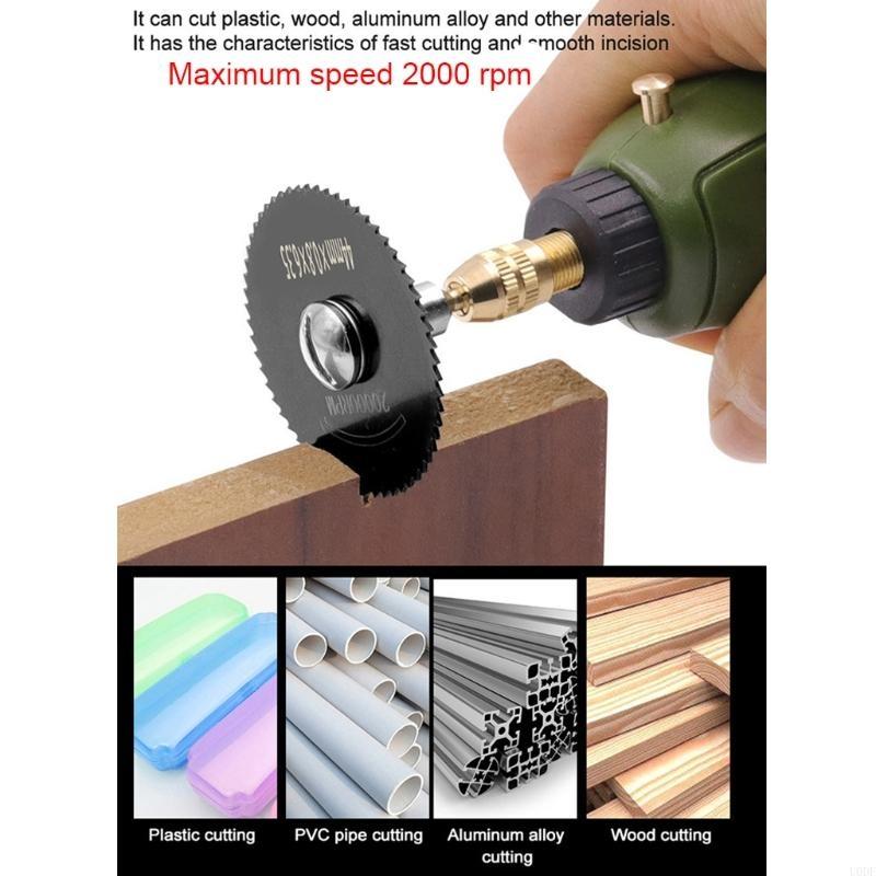 HSS Rotary Tool Mini Circular Blade Set Cutting Discs 7 Pcs