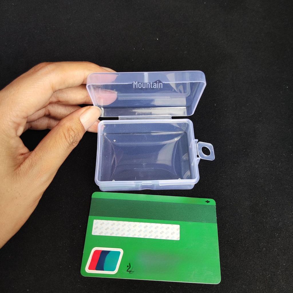 Transparent Mini PP Storage Box for Button Batteries