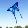 Xxl Kite Butterfly Blue Glowing Led 150Cm
