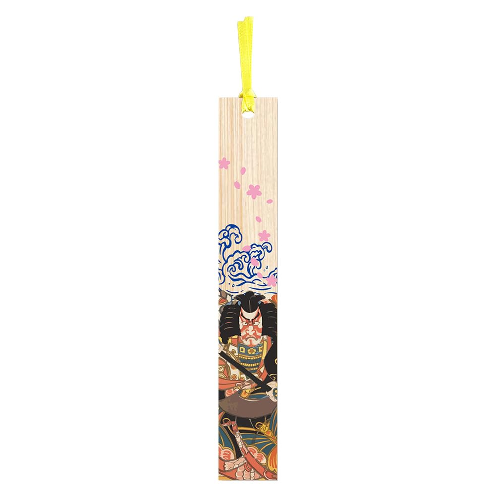 Alphax Wooden Made in Hinoki Kabuki Bookmark, Japan, Cypress, Design, AP-914549