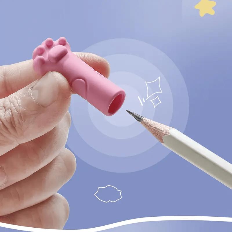 30pcs Cartoon Eraser Caps Pencil Erasers Toppers Cute Cat Erasers for Kids Student School Stationery Supplies Pen Head Sleeves