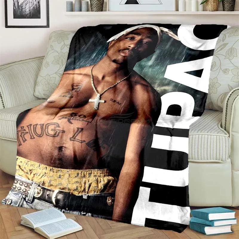 6 Size Rap Singer 2Pac Blankets 3D Printing Comfortable and Soft Picnic Blanket Gift To Family or Friends picnic blanket