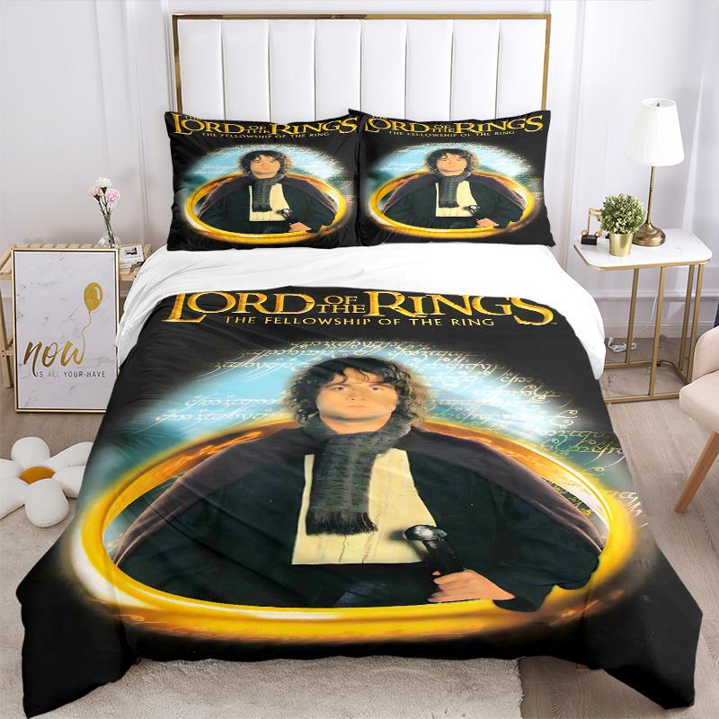 3pcs Lord of the Rings Duvet Cover Set (1 Duvet Cover + 2 Pillowcases, No Core) - Comfortable, And Breathable Bedroom Decoration yy251104060