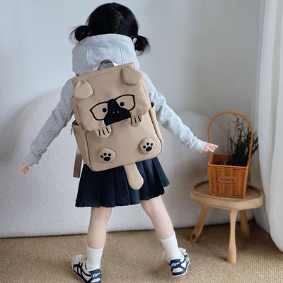 Schoolbag Children's Backpack Cute Cartoon Glasses Dog Backpack Kindergarten Kindergarten School Campus Student Backpack