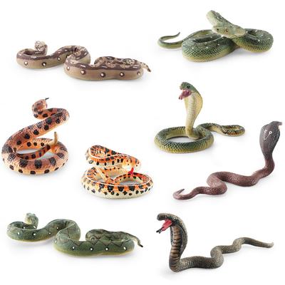 Simulation Amphibian Reptile Python Model Rattlesnake Cobra Trick Static Desktop Decoration Ornament