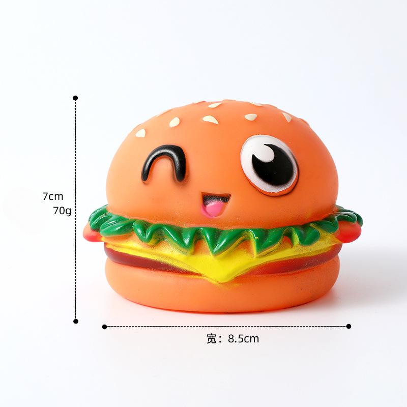 

Vinyl vocal expression burger dog toy dog training pet toy