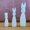 Easter Rabbit Resin Mold 3D Bunnies Resin Mold for DIY Easter Decoration Easter Gift Gypsum Ornament Epoxy Resin Casting