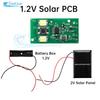 1.2V Dual Color Solar Light Circuit Board Solar Control Light Board DIY Set Lawn Light Fence Light Source Board White Light+warm