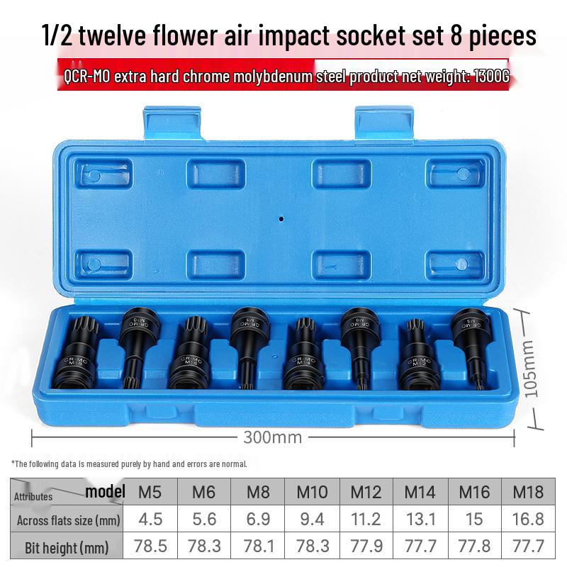 1/2'' Torx Impact Hex Bit Wrench with Magnetic Chrome Molybdenum Steel Head