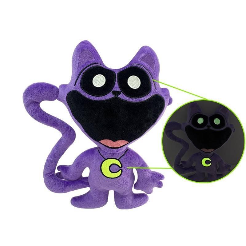 Smiling Critters Purple Cat Monster Plush Toy In Terrifying Game Style 30cm