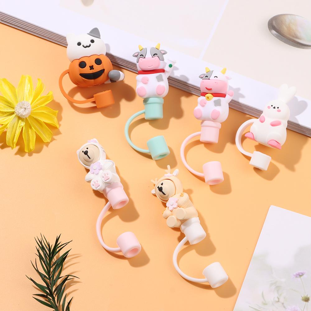 Dust-proof Splash Proof Cup Accessories Silicone Straw Plug Straw Tips Cover Drinking Dust Cap