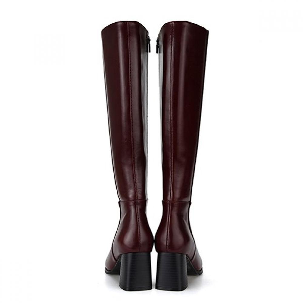BARBARA Leder Atmungsaktive Lange Stiefel 6,5cm Bbg851wn