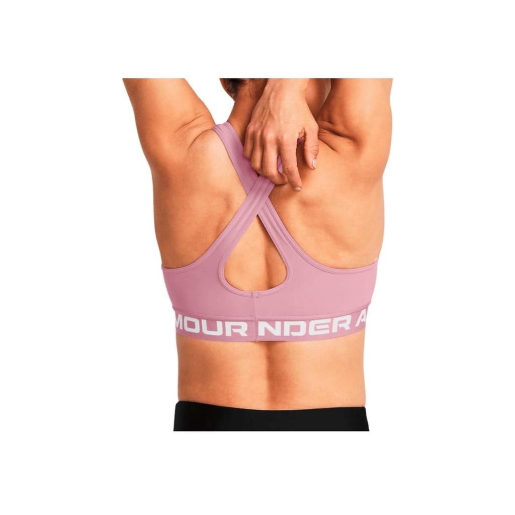 Under Armour Dfo Minimalist Comfortable Fashionable Versatile Sports Bra Women Underwear Essence-Pink 1376437-697