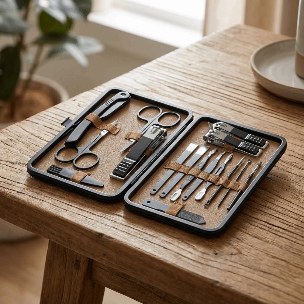 7/16/24 Pcs Heavy-Duty Nail Care Kit Stainless Steel Nail Grooming Kit Manicure Tool Set  Home Care