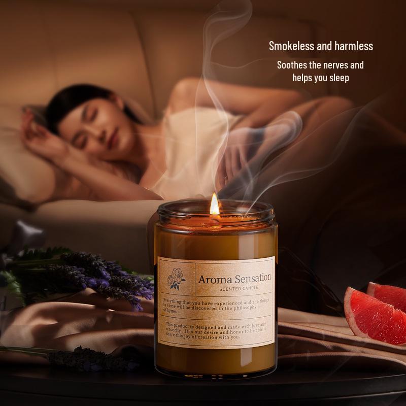 Aromatherapy Soy Wax Candle Gift Set - Smokeless, Essential Oil, Plant-Based, Scented Birthday Candles