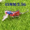 45mm 3.5g 1pcs Insect Bionic Fishing Lure Grasshopper Minnow Hard Baits Squid Artificial Swimbaits Bass Carp Pike Fishing Tackle