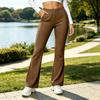 Vielseitige Damen-Freizeithose mit elastischem Bund und Farbe für den Alltag