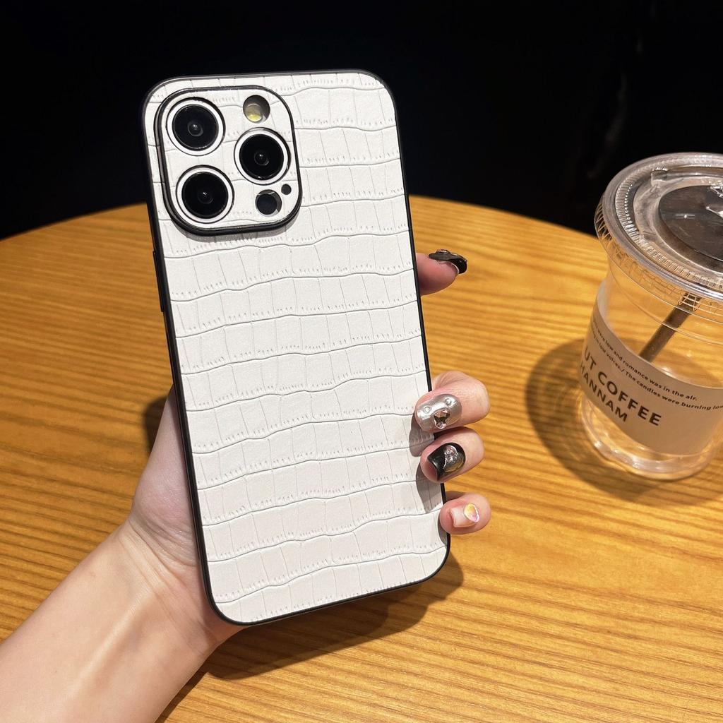 Jednoduché obchodní pouzdro se vzorem krokodýlí kůže s magnetickým přichycením Vhodné pro IPhone15promax Odolné proti pádu Pánské a dámské pouzdra na telefon IPhone 14