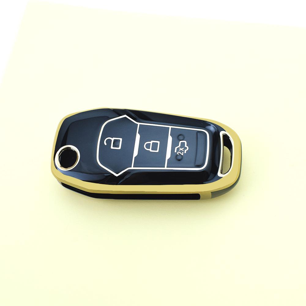 Tpu Keyless Case Flip Folding Remote Key Cover Fob For Ford Fusion Kuga Escort F150 Figo Mondeo 5 Ecosport Fiesta Mk8 Ranger