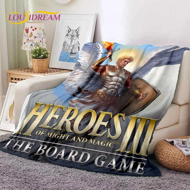 Heroes of Might and Magic Retro Hra Měkká Flanelová Přikrývka na Postele Ložnici Pohovku Piknik, Deku na Přikrytí Venkovní Volný Čas