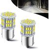 2 PCS Car 1156 LED Single Contact Turn Signal, BA15S 1141 1073 2396 7506 1003 3014-54SMD Super Bright Bulb, Tail Parking Light Reversing Light