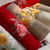 New Embroidered 100% Pure Wool Scarf Chinese Style High-End Warm Floral Shawls Sutumn And Winter Wool Scarves For Ladies