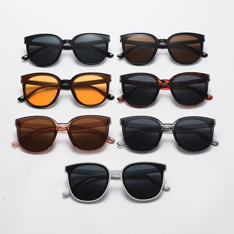 Simple square Korean style sunscreen sunglasses outdoor UV protection sunshade fashion trendy men women glasses