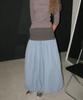 Partimento Woman 2-Way Puff Maxi Skirt_Pastel Blue