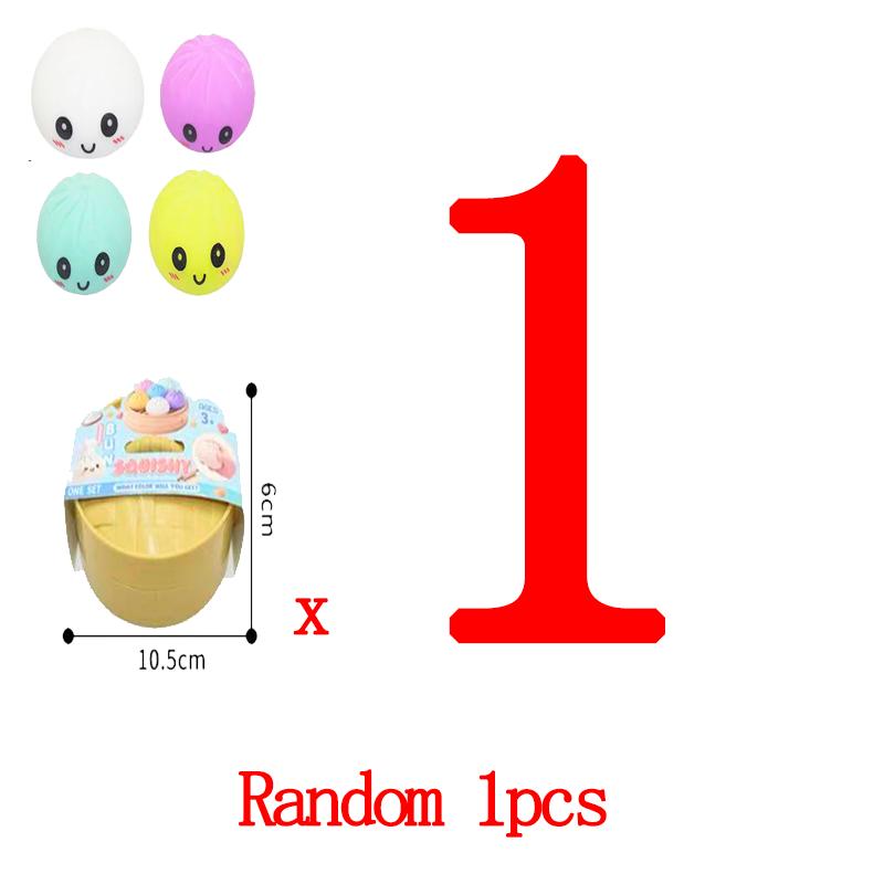 Dumpling Squishy Toy Anti-Stress Toy For Hands Sensory Toy Stress Relief Products Office Desk Toys 4 Colors Squishy Stress Ball