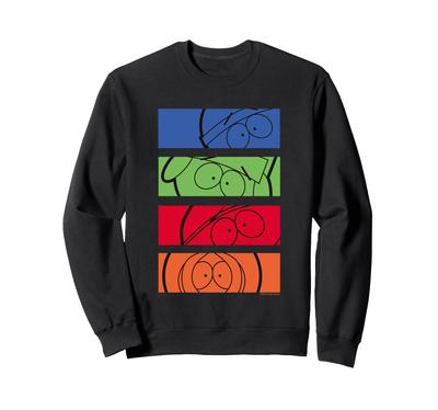 South Park Stan Kyle Cartman & Kenny Color Pop Art Sweatshirt
