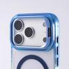 Gradient Color Transparent Magnetic Case For For Iphone 17 16 Pro Max 1 14 Plus 13 For  Lens Holder Shockproof Clear Cover