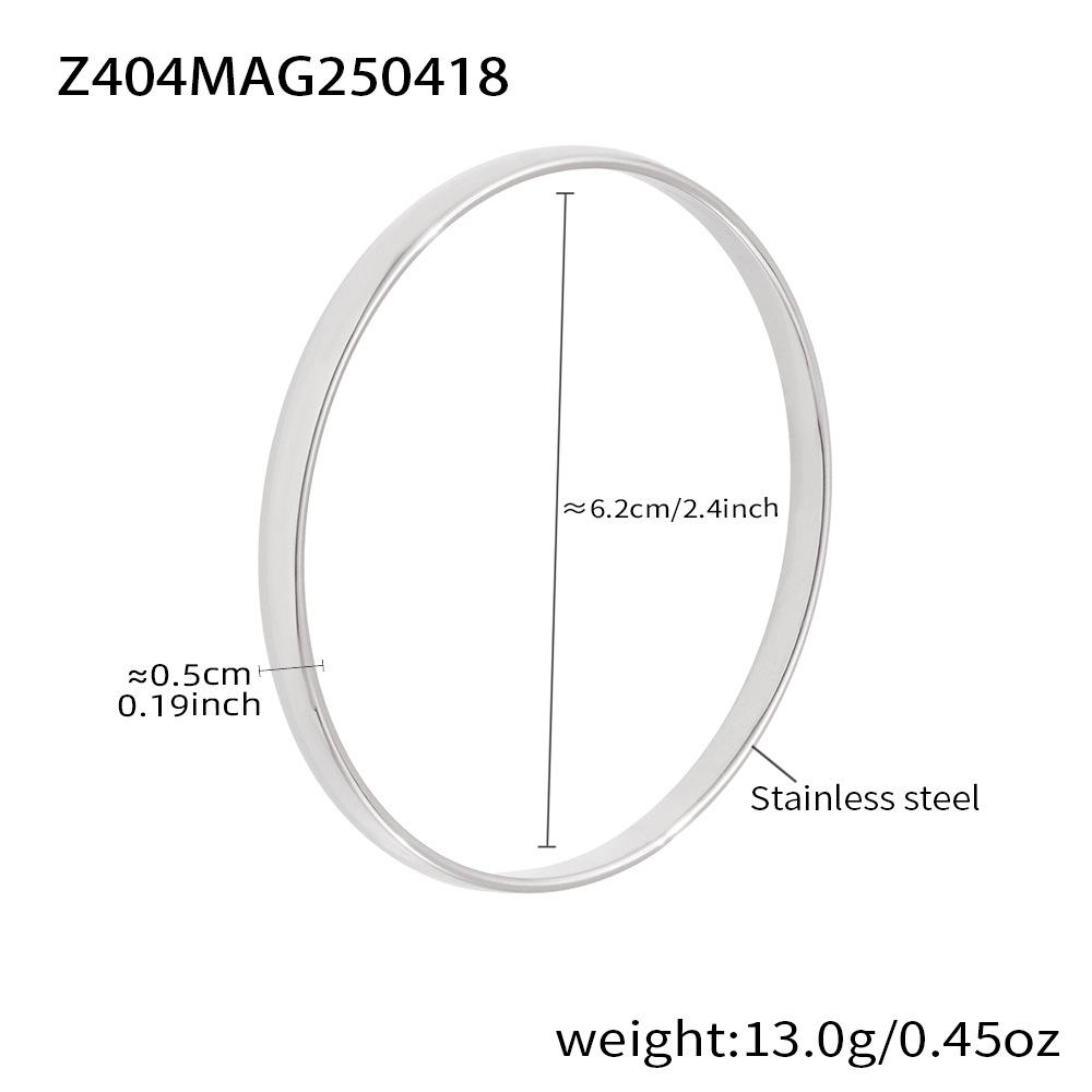 Qiong Yao Women s 18K Gold-Plated Stainless Steel Polished Dome Bracelet, 5mm Wide, Colorfast Jewelry