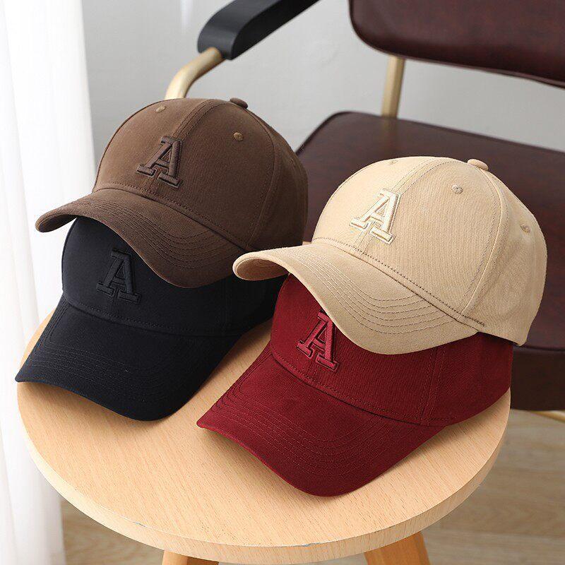 Embroidered Letter Baseball Cap For Women With Wide Brim Sun Protection Casual Style