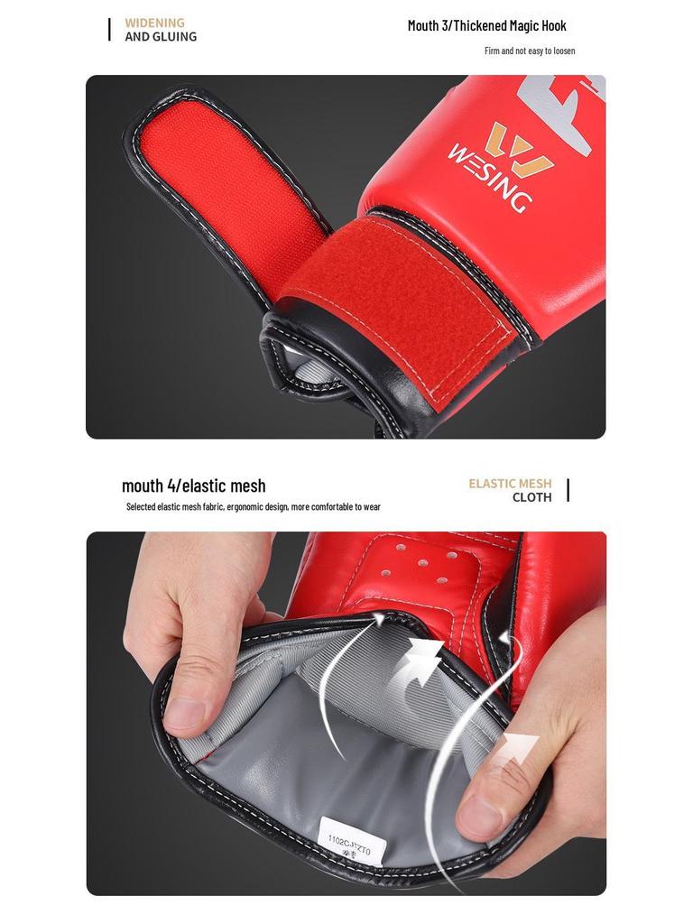 Jiurishan Kids' Boxing & Sanda Training Gloves for Men & Women