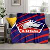 Losc Football Crest Portable Blanket/Soft Blanket Bedding Blanket Suitable for Travel Camping Living Rooms Offices Sofas Fan Gifts