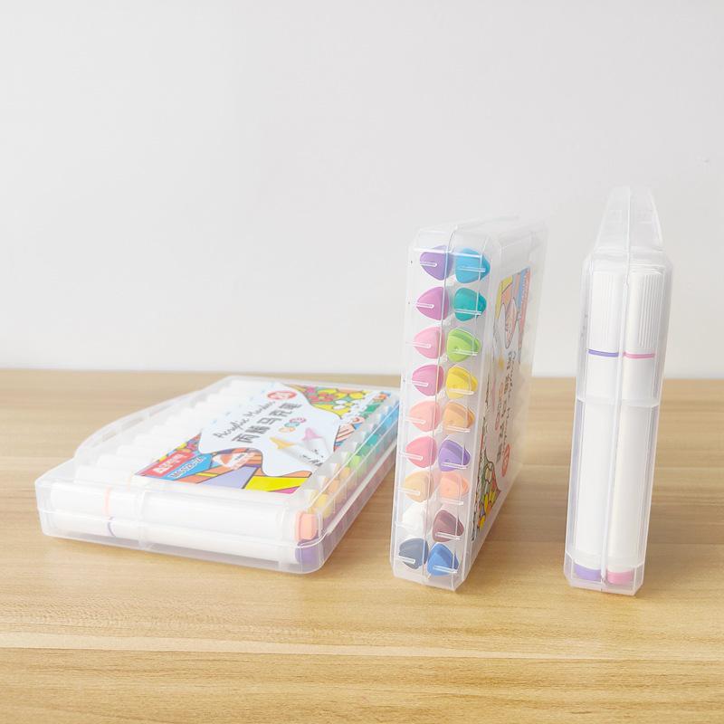 Haltungsverbessernde Acryl-Markerstifte - 24 Farben für Kunst von Schülern und Kindern, DIY-Notizbücher und zum Ausmalen