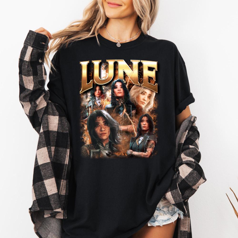 

Lune Clair Obscur Expedition 33 Shirt Lune TShirt Cotton Womens Unisexs TShirt Solid Color Casual Crew Neck Unisex S