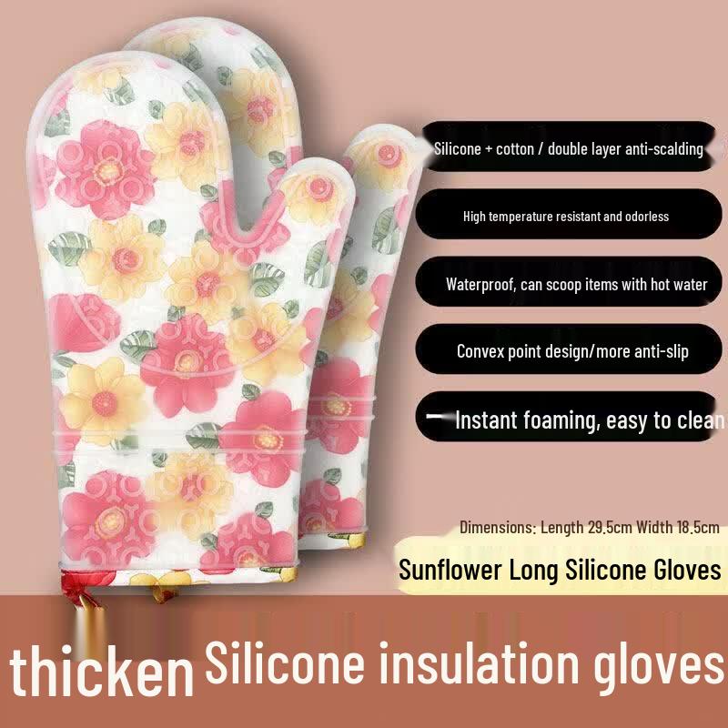 ZISIZ Silicone Heat Resistant Oven Mitt