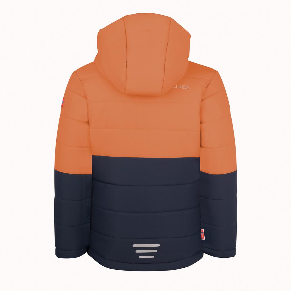 Kurtka narciarska dziecięca Trollkids Kids Hemsedal Snow Jacket XT zimowa wodoodporna pomarańczowa (513-176)